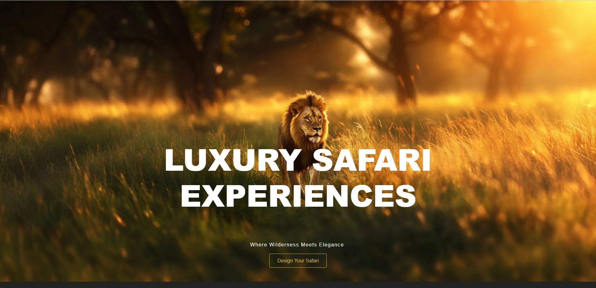 Insight2Afrika luxury African safari website landing page